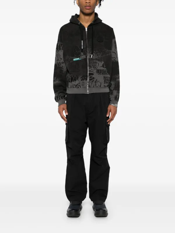 A BATHING APE® リップストップ パンツ | ブラック | FARFETCH JP