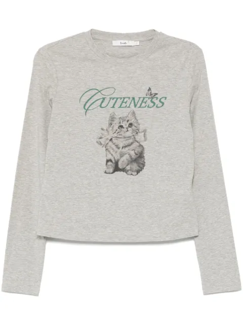 b+ab graphic-print long-sleeves T-shirt