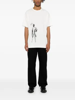 Tシャツ・カットソー YOHJI YAMAMOTO White Cotton Oversize T-Shirt Yohji Yamamoto T-shirt In White Cotton | italist