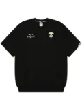 AAPE BY *A BATHING APE® logo-print T-shirt - Black