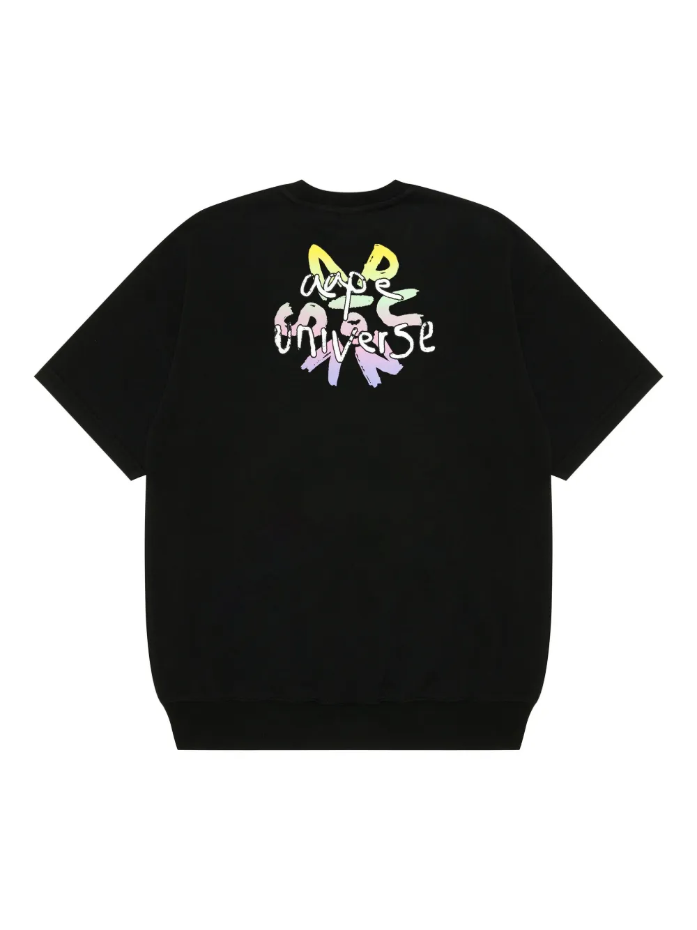 AAPE BY *A BATHING APE® logo-print T-shirt - Zwart