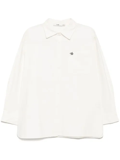 B+ab chemise à logo brodé - Blanc - b+ab - Modalova