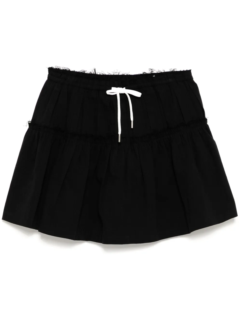 b+ab minijupe Tiered - Noir