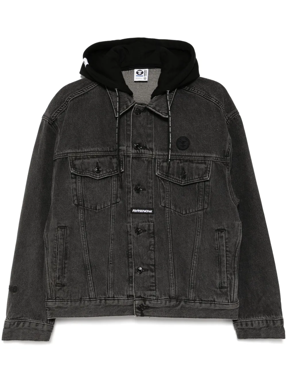 AAPE BY *A BATHING APE® AAPENOW denim jacket – Black