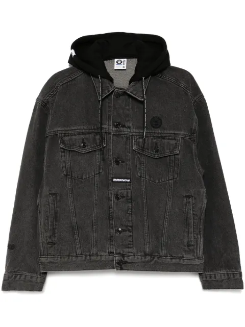 AAPE BY *A BATHING APE® chamarra de mezclilla AAPENOW