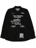 Yohji Yamamoto x Neighborhood printed long-sleeves shirt - Black