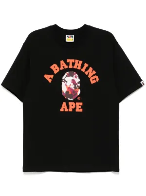 A BATHING APE® プリント Tシャツ | ブラック | FARFETCH JP
