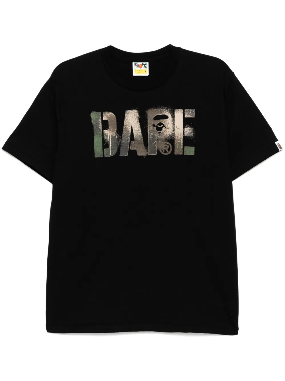 A BATHING APE T-shirt met print Zwart