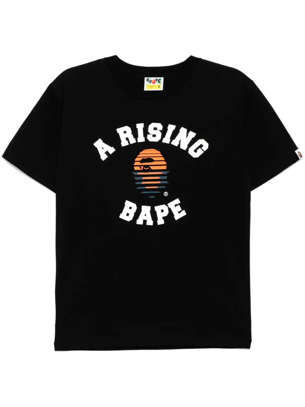 A BATHING APE T-shirt met print Zwart