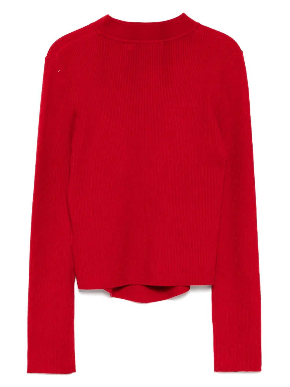 b+ab Pankou geribbelde top - Rood