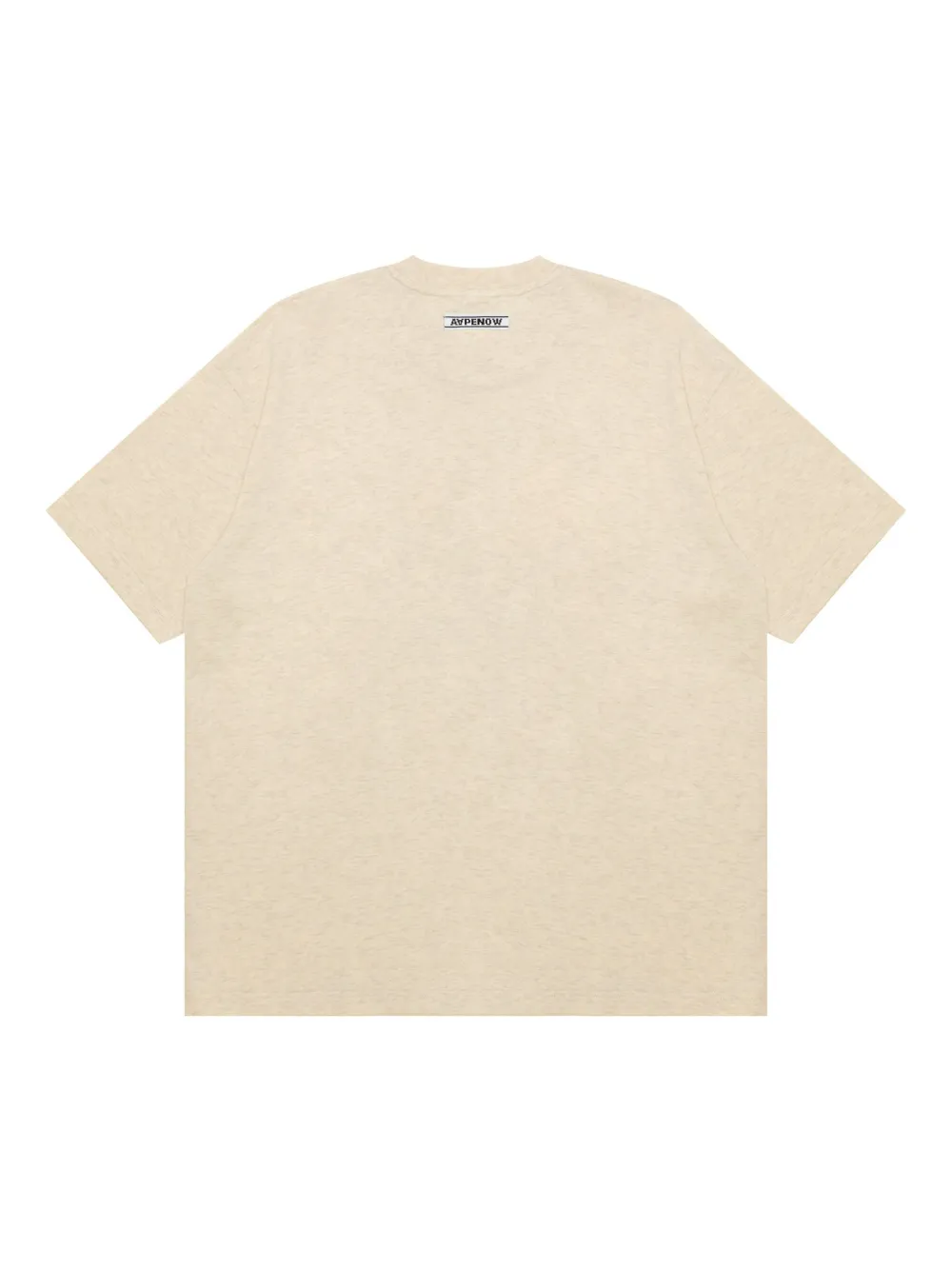 AAPE BY *A BATHING APE logo-embroidered T-shirt - Beige