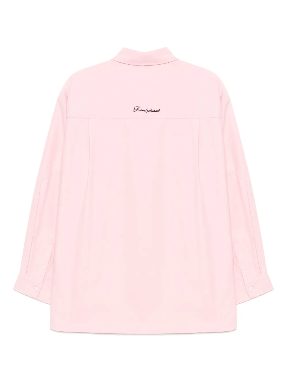 b+ab Blouse met geborduurd logo - Roze