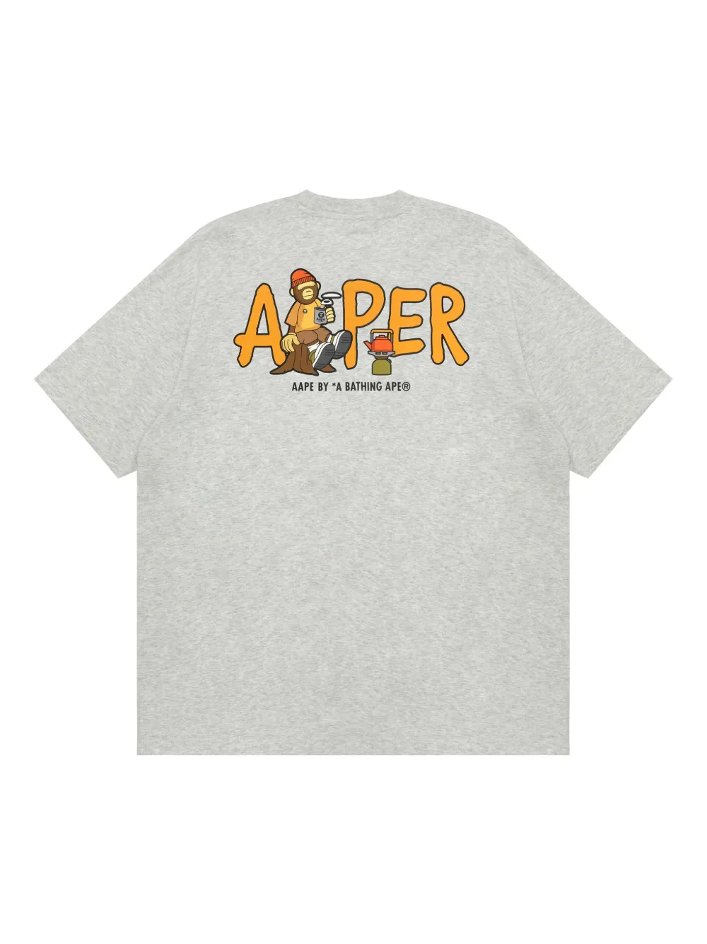 AAPE BY *A BATHING APE® graphic-print T-shirt - Grijs