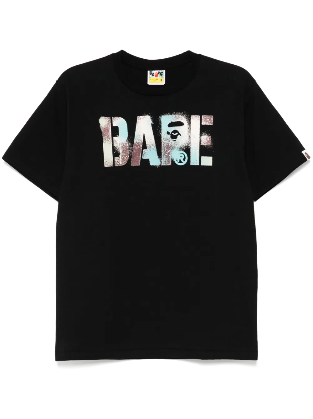 A BATHING APE T-shirt met print Zwart