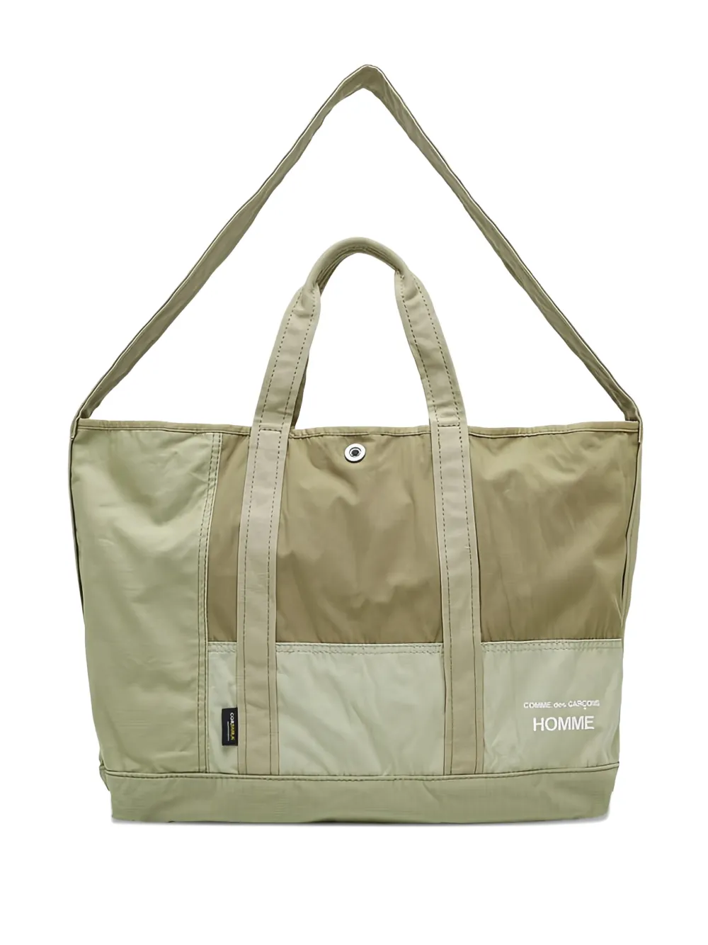 colour-block tote bag