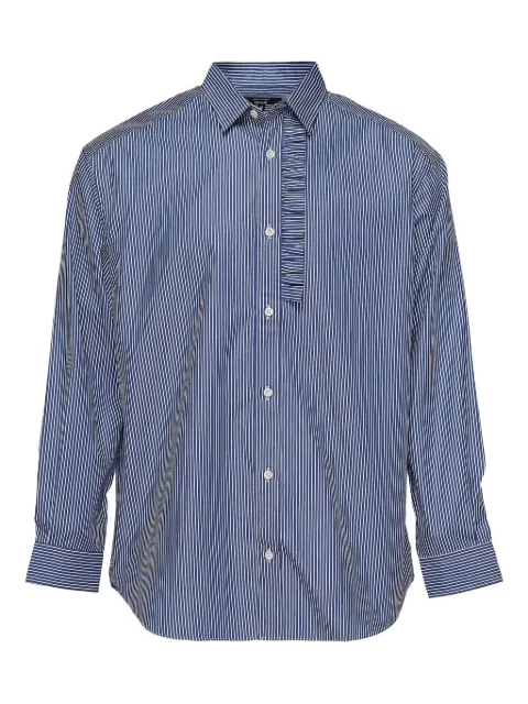 Comme des Garçons Homme striped ruffle-detail shirt