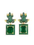 Begüm Khan gold-plated frog earrings