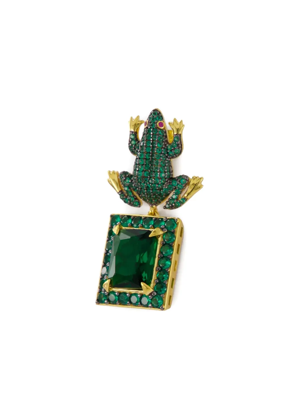 Begüm Khan gold-plated frog earrings - Goud