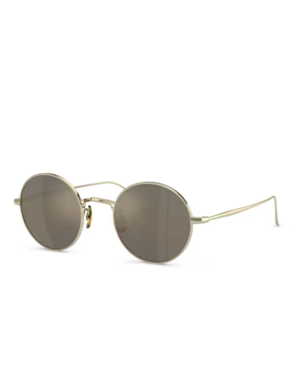 Oliver Peoples Zonnebril met rond montuur Goud