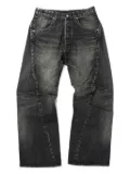 Doublet faded patchwork jeans - Black