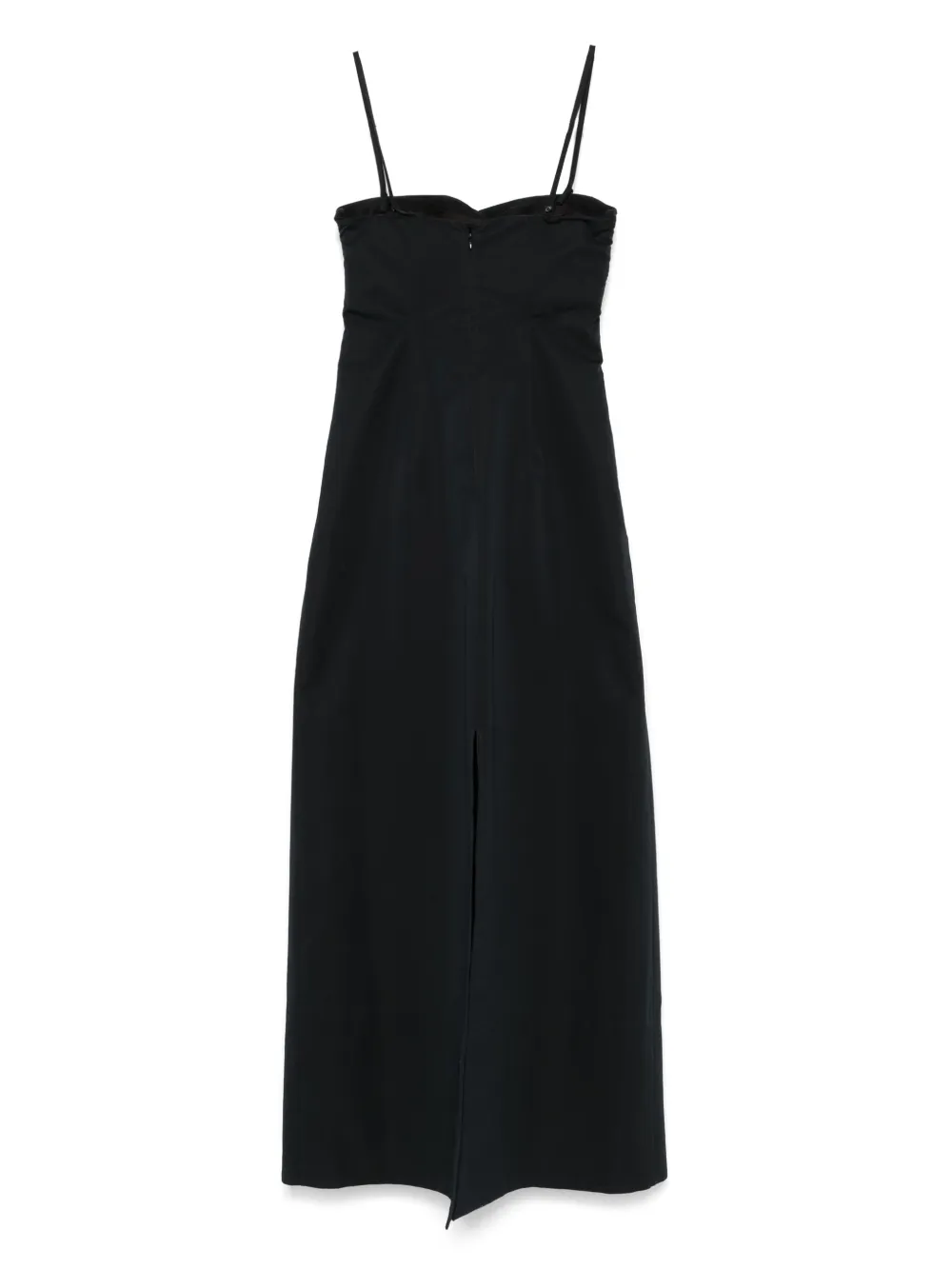 Jil Sander Maxi-jurk met gedraaid detail - Zwart