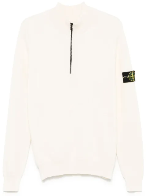 Stone Island suéter de tejido fino de canalé