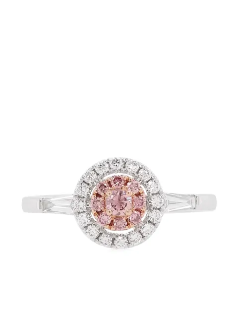 HYT Jewelry 18K白金钻石订婚戒指