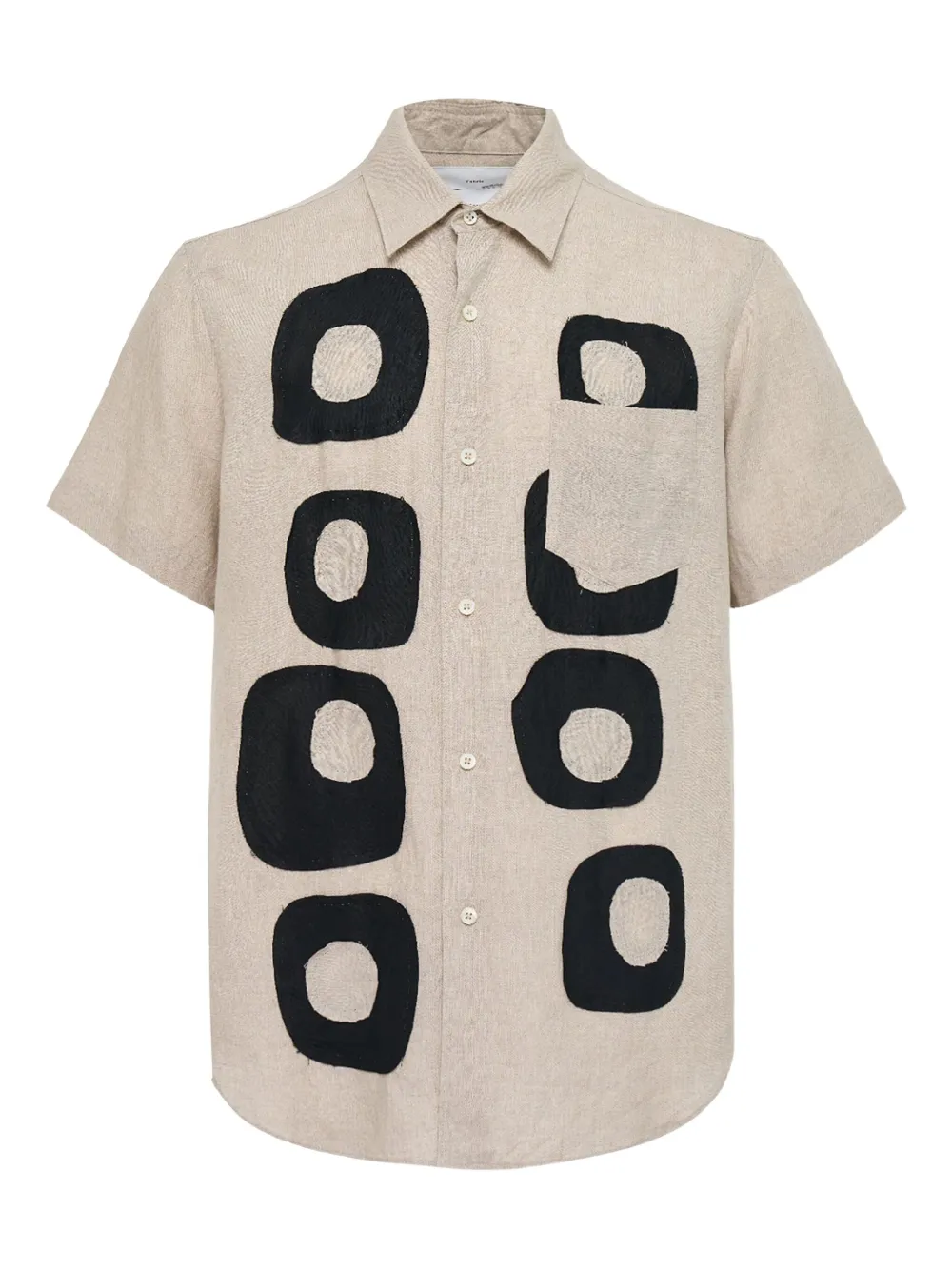abstract-print short-sleeve shirt