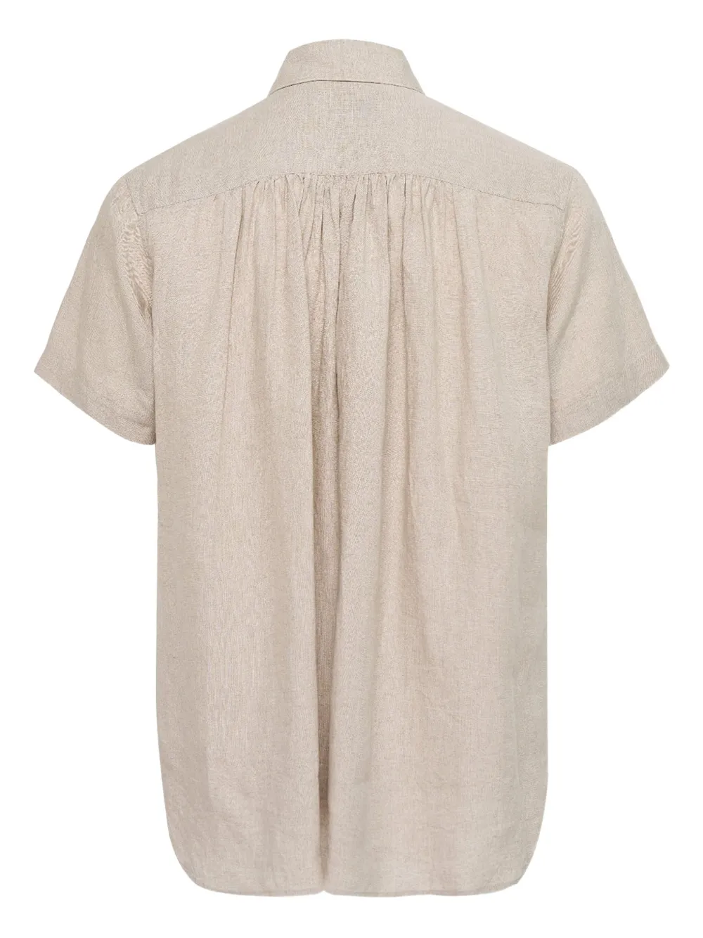 Fumito Ganryu Overhemd met abstracte print - Beige