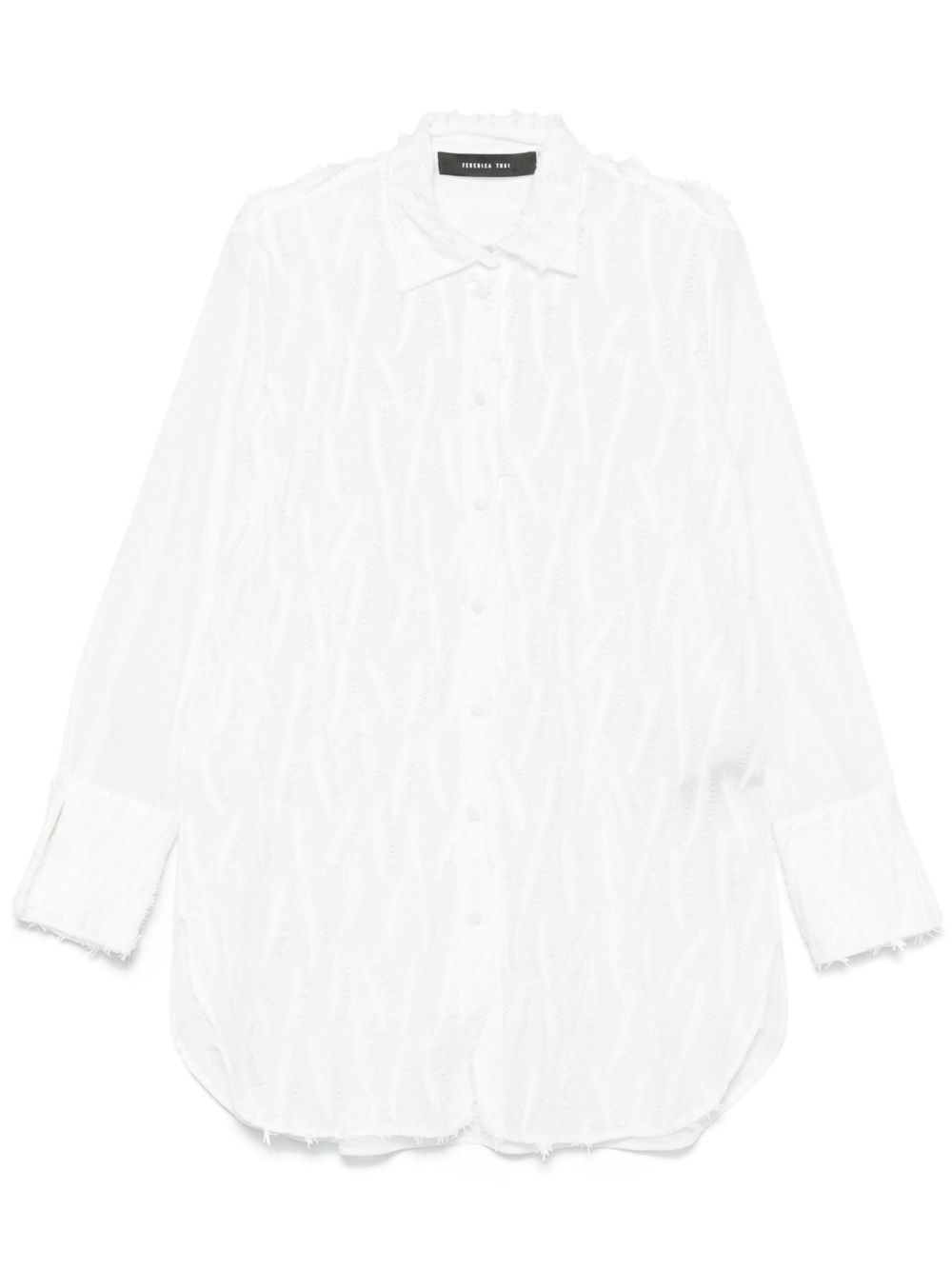 Federica Tosi Blouse met franje Wit