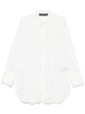 Federica Tosi fringed-detailed shirt - White