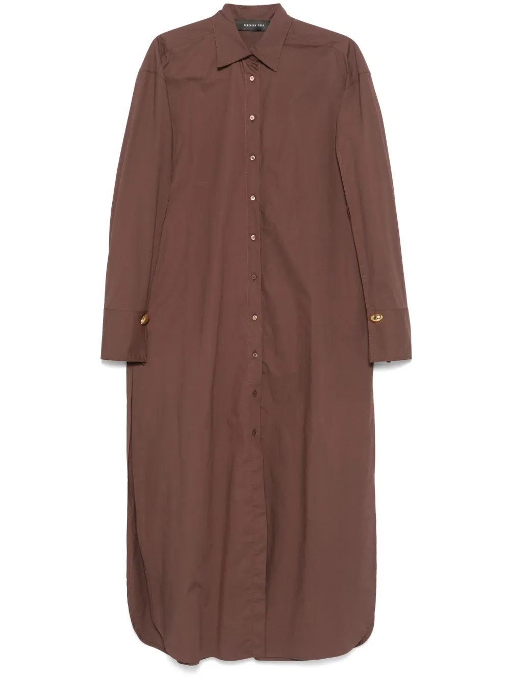 poplin shirt maxi dress