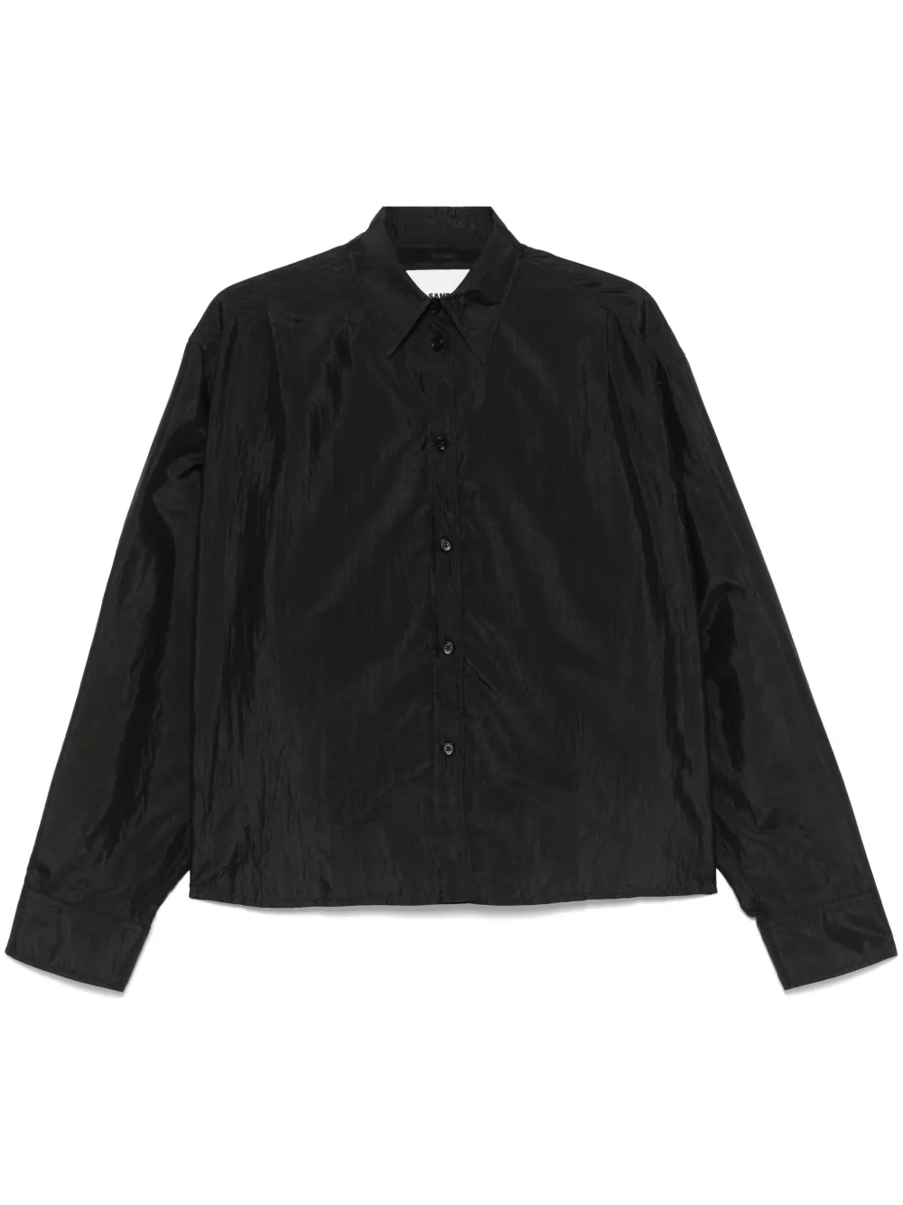 Jil Sander Satijnen blouse Zwart