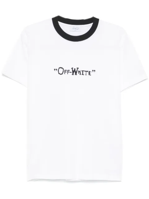 Off-White playera con logo estampado