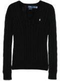 Polo Ralph Lauren cable-knit cotton sweater - Black