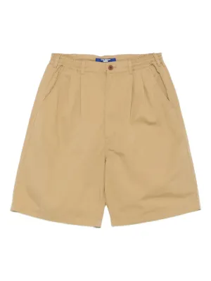 Junya Watanabe MAN プリーツワイドレッグショーツ ベージュ Junya Watanabe MAN メンズ ショーツ通販 - FARFETCH