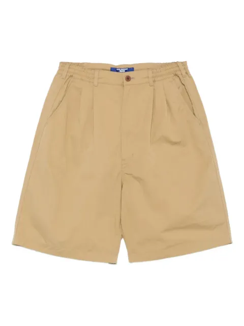 Junya Watanabe MAN pleated elastic-waist chino shorts