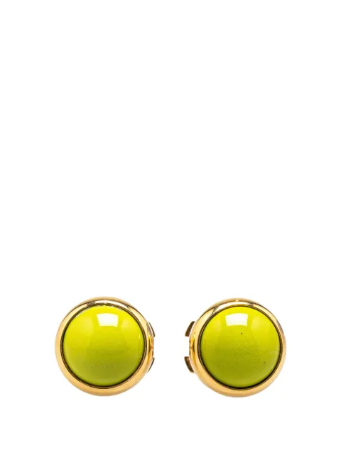Hermès Pre-Owned 20th Century Enamel Push Back Earrings costume earrings