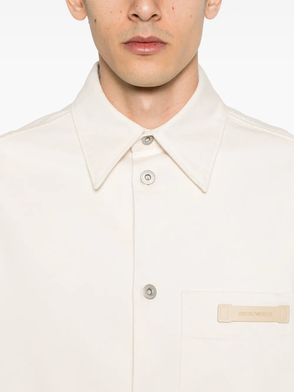 Emporio Armani Icon denim jack Wit