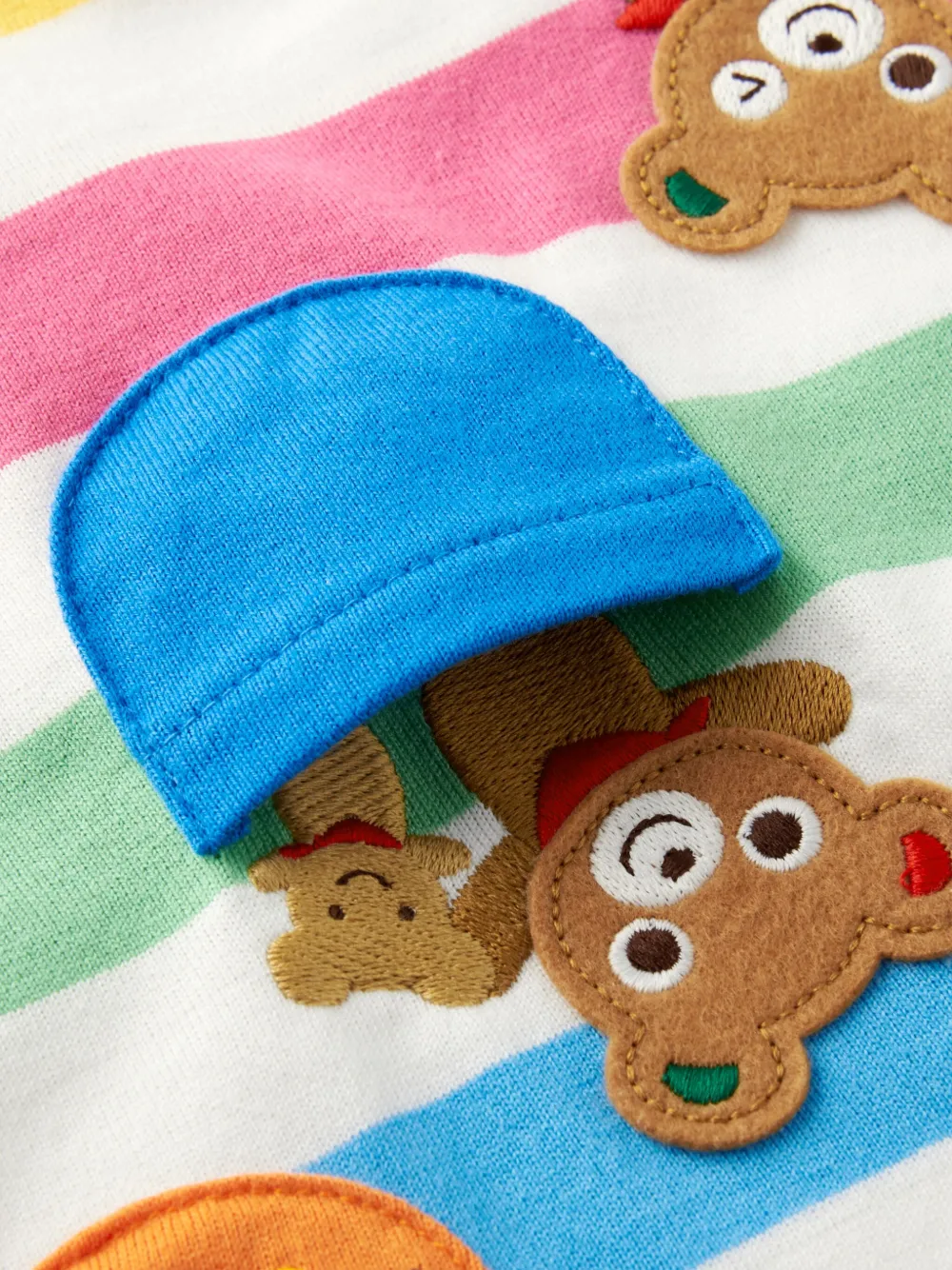 Miki House Miki Bears top met lange mouwen Wit