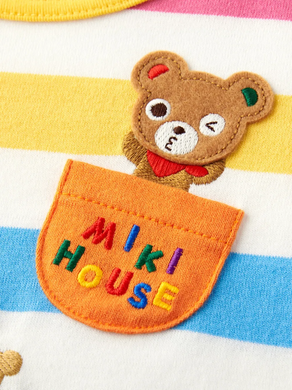 Miki House Miki Bears top met lange mouwen Wit