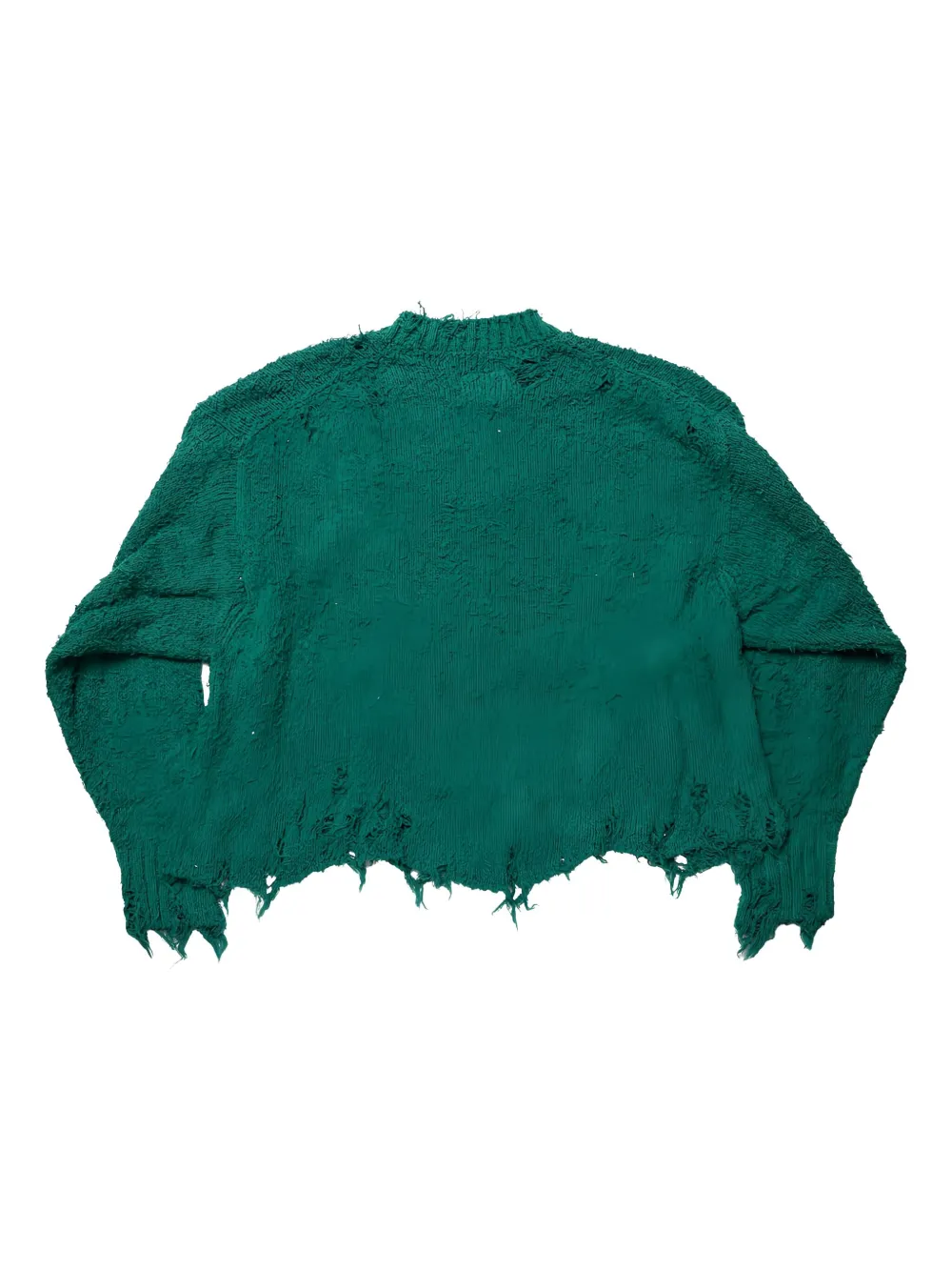 Doublet Trui met franje en print Groen