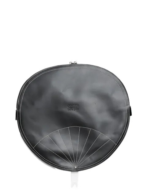 Doublet Uchiwa holder-fan leather messenger bag