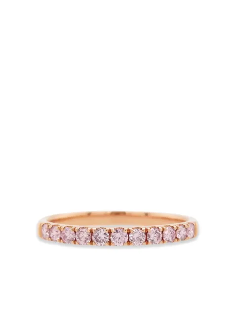HYT Jewelry 18K rose gold diamond band ring