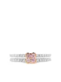 HYT Jewelry 18K white gold Flower diamond engagement ring - Silver