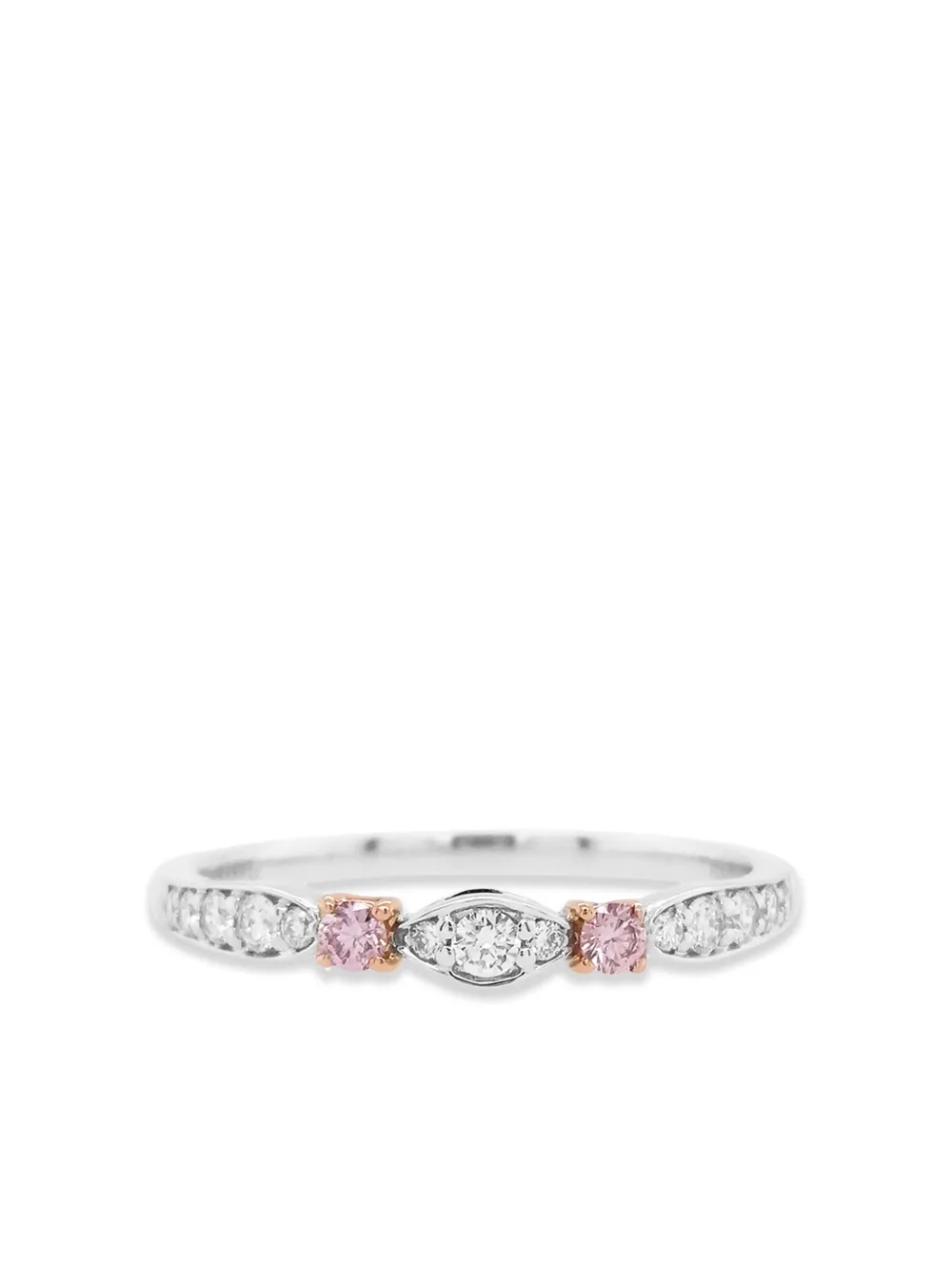 HYT Jewelry 18K white gold diamond band ring | Silver | Image 1