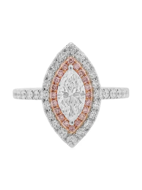 Bague en or blanc 18ct sertie de diamants - HYT Jewelry - Modalova
