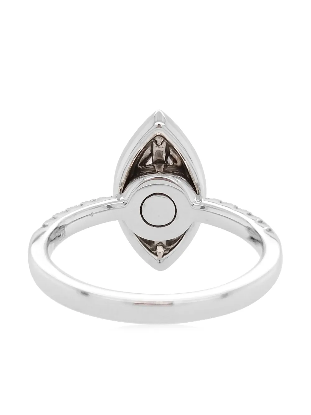 Shop Hyt Jewelry 18kt White Gold Diamond Cocktail Ring In Silver