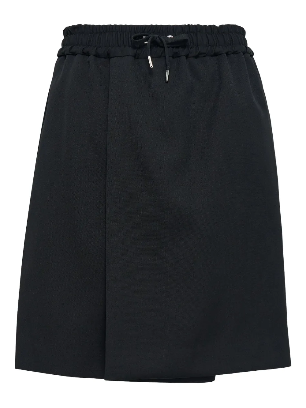 drawstring elastic-waist shorts