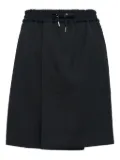 Fumito Ganryu drawstring elastic-waist shorts - Black